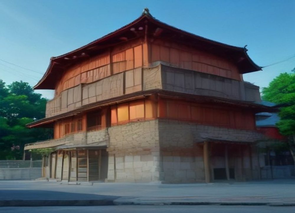 爱乃数据看板风格插画截图，暖色调背景中展示靛蓝紫色的折线图与环形统计图表面板